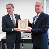 Hein Rhyn (Rektor Pädagogische Hochschule Zürich) und Mustafa Safran (Vize-Bildungsminister der Türkei)