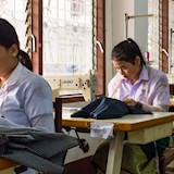 Besuch in einem Ausbildungszentrum in Vientiane, der Hauptstadt von Laos.