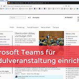 Teams für Modulveranstaltung einrichten