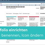 E-Portfolio einrichten