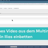 Einzelnes Video aus Multimediaportal in ILIAS einbetten 2022