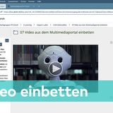 ILIAS-Seiteneditor - Video aus dem Multimediaportal einbetten