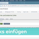 ILIAS-Seiteneditor - Links einfügen