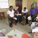 Reugla Riss Valence. Workshop zum Thema Konfliktmanagement. Schule "Kinderparadise" in Prampram, südlich von Accra.