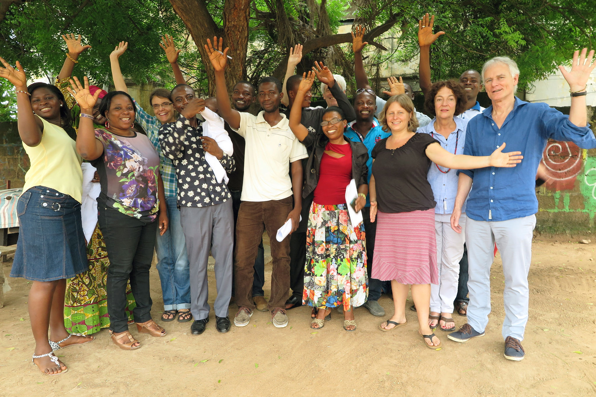 Der Staff von "Chance for Children" im Drop-in Center in Accra.