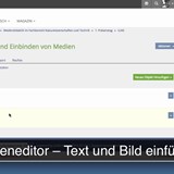 ILIAS Seiteneditor - Text und Bild einfügen