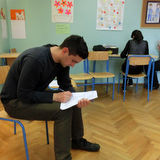 Studying the tasks, preparing for a model lesson, Zagreb, Croatia.jpg