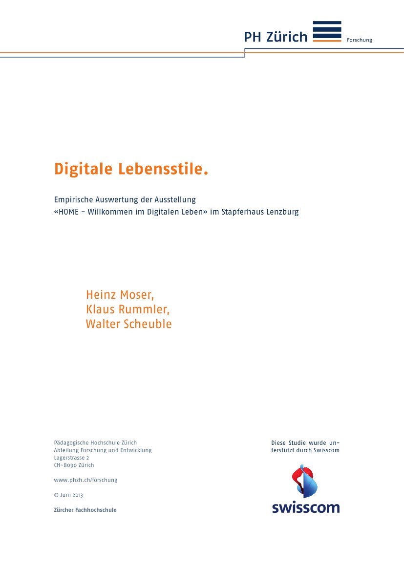 Heinz Moser, Klaus Rummler, Walter Scheuble: Digitale Lebensstile
