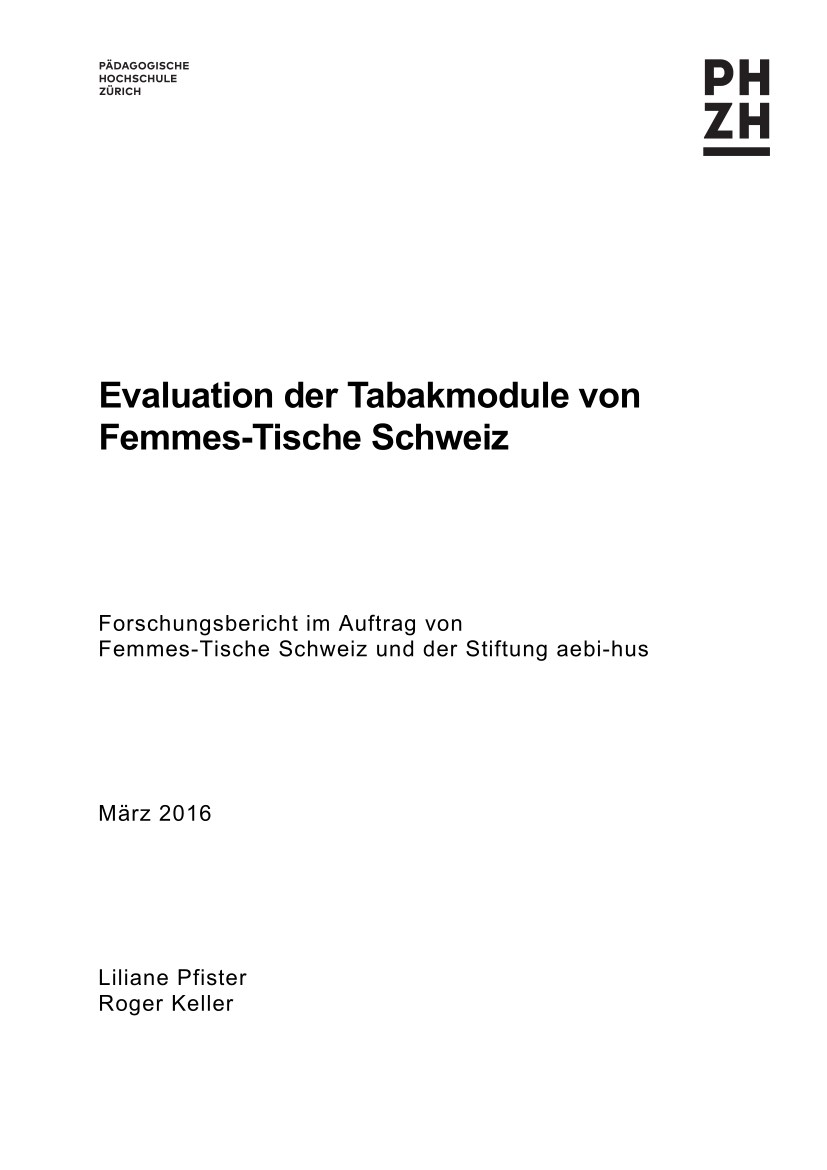 Bericht Evaluation FemmesTische