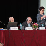 Liliane Preoteasa (Projektmanagerin JOBS in Rumänien), Rolf Gollob (Co-Leiter IPE), Roland Python (Leiter des DEZA-Büros in Rumänien), Ariana Oana Bucur (Staatssekretärin, Rumänien)